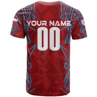 Personalized Czech Republic Football 2024 T Shirt Trophy Wing Style - Wonder Print Shop