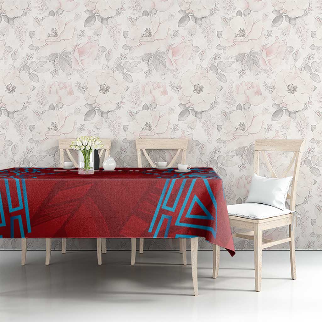 Czech Republic Football 2024 Tablecloth Trophy Wing Style - Wonder Print Shop
