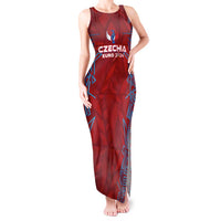 Personalized Czech Republic Football 2024 Tank Maxi Dress Trophy Wing Style - Wonder Print Shop