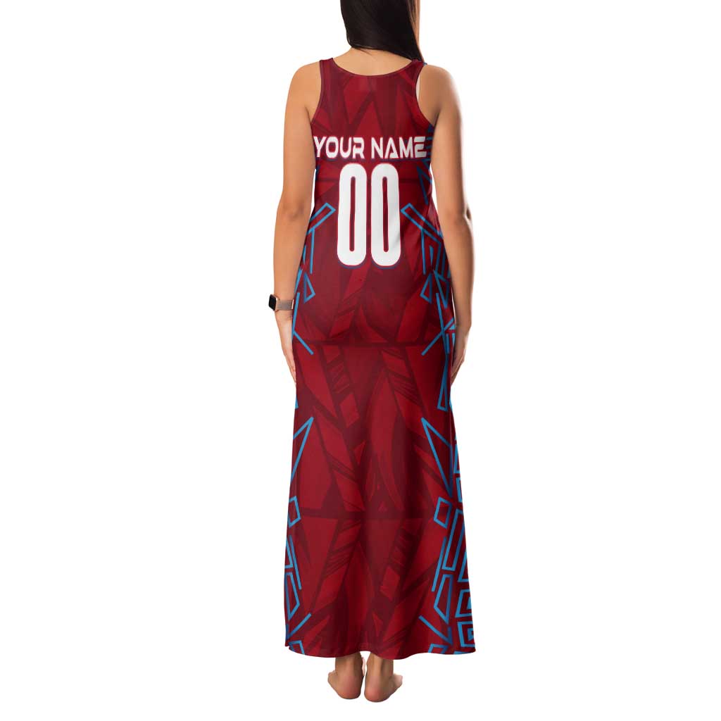 Personalized Czech Republic Football 2024 Tank Maxi Dress Trophy Wing Style - Wonder Print Shop