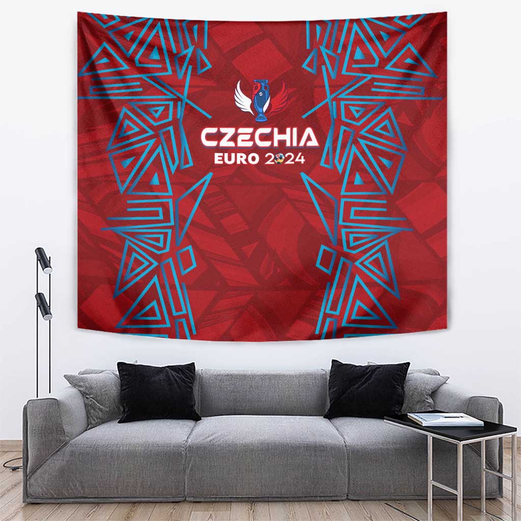 Czech Republic Football 2024 Tapestry Trophy Wing Style - Wonder Print Shop