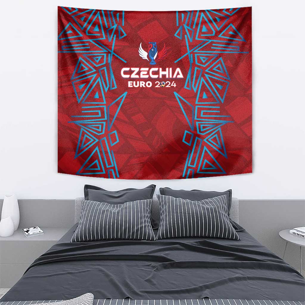 Czech Republic Football 2024 Tapestry Trophy Wing Style - Wonder Print Shop