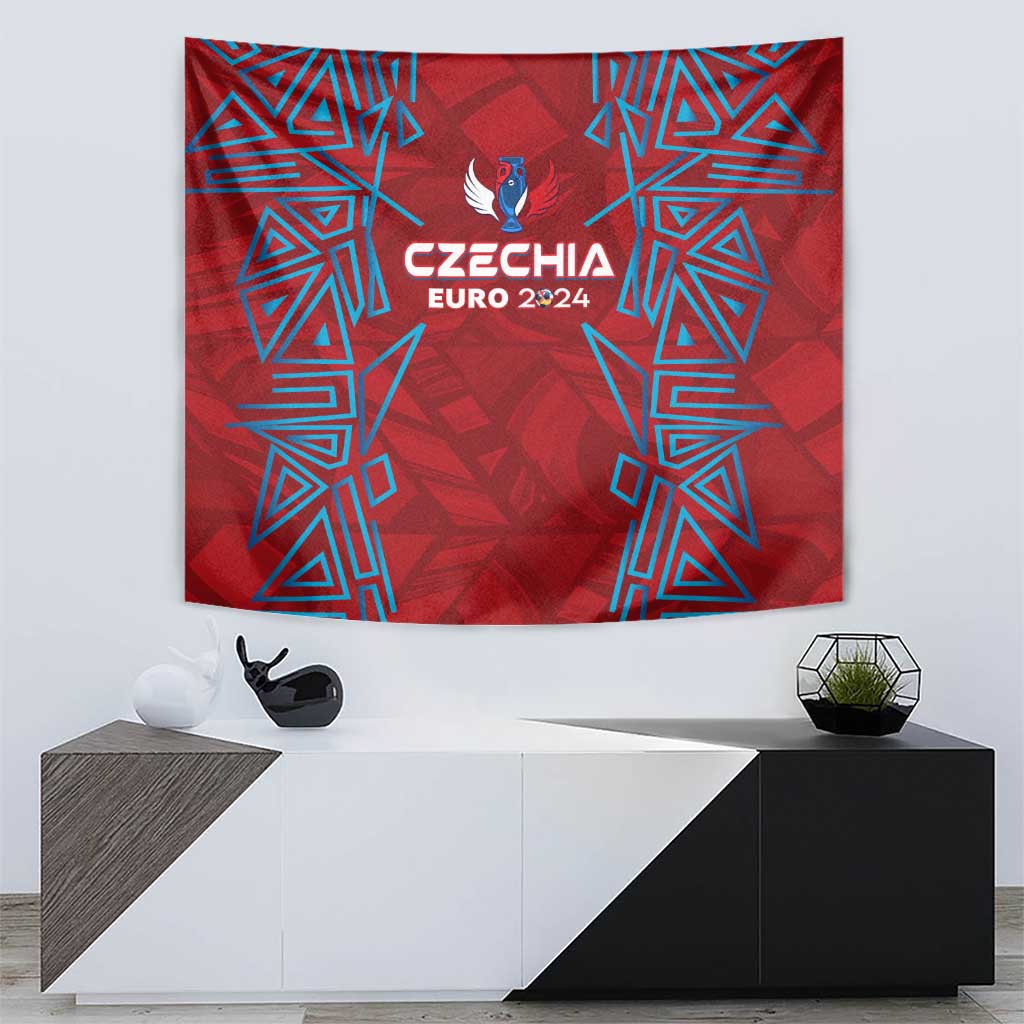 Czech Republic Football 2024 Tapestry Trophy Wing Style - Wonder Print Shop