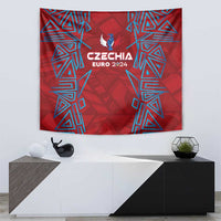 Czech Republic Football 2024 Tapestry Trophy Wing Style - Wonder Print Shop