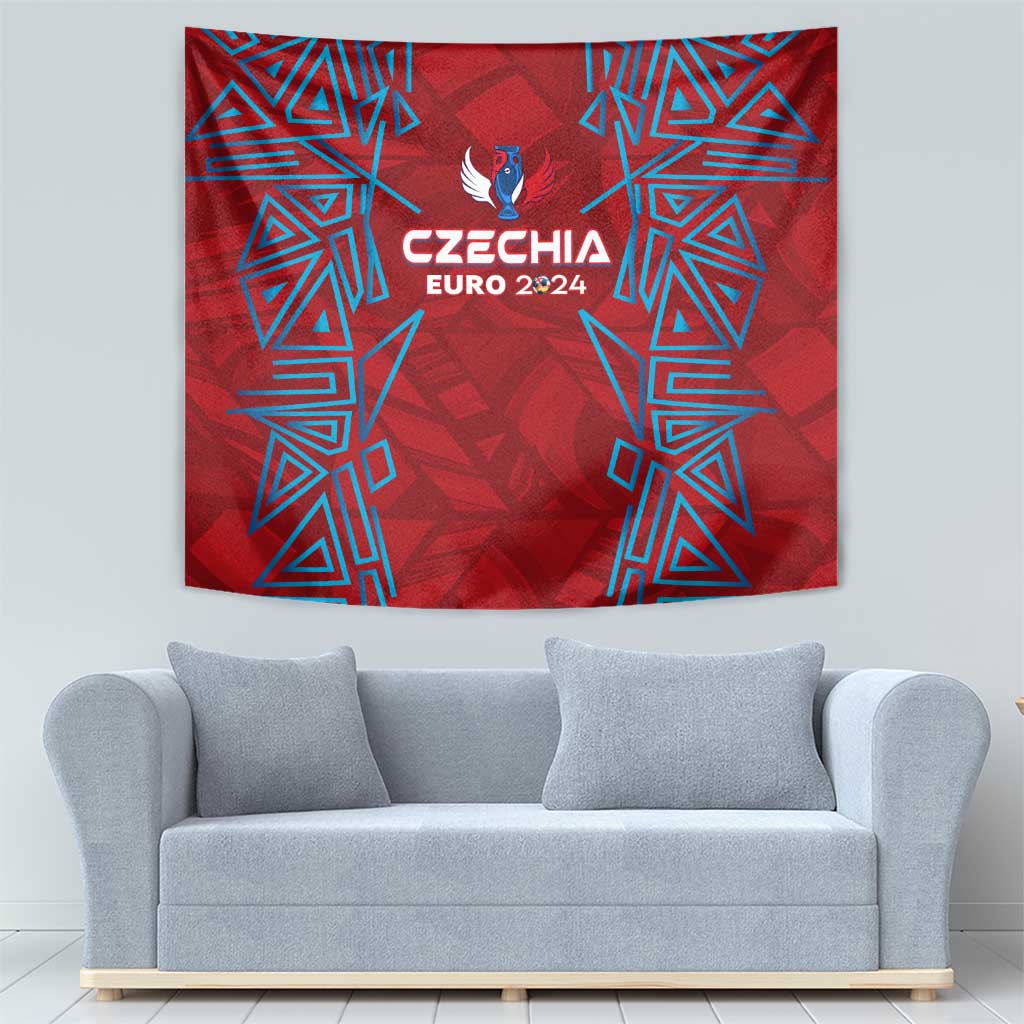 Czech Republic Football 2024 Tapestry Trophy Wing Style - Wonder Print Shop