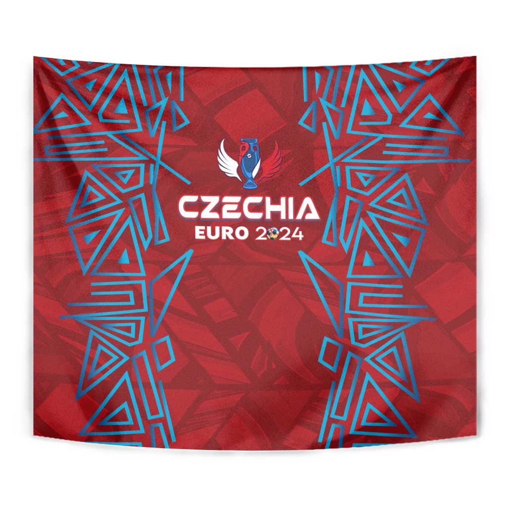 Czech Republic Football 2024 Tapestry Trophy Wing Style - Wonder Print Shop
