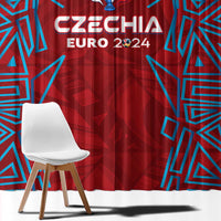 Czech Republic Football 2024 Window Curtain Trophy Wing Style - Wonder Print Shop