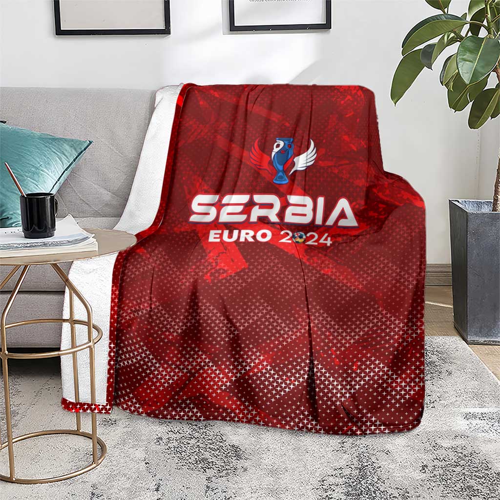 Serbia Football 2024 Blanket Trophy Wing Style