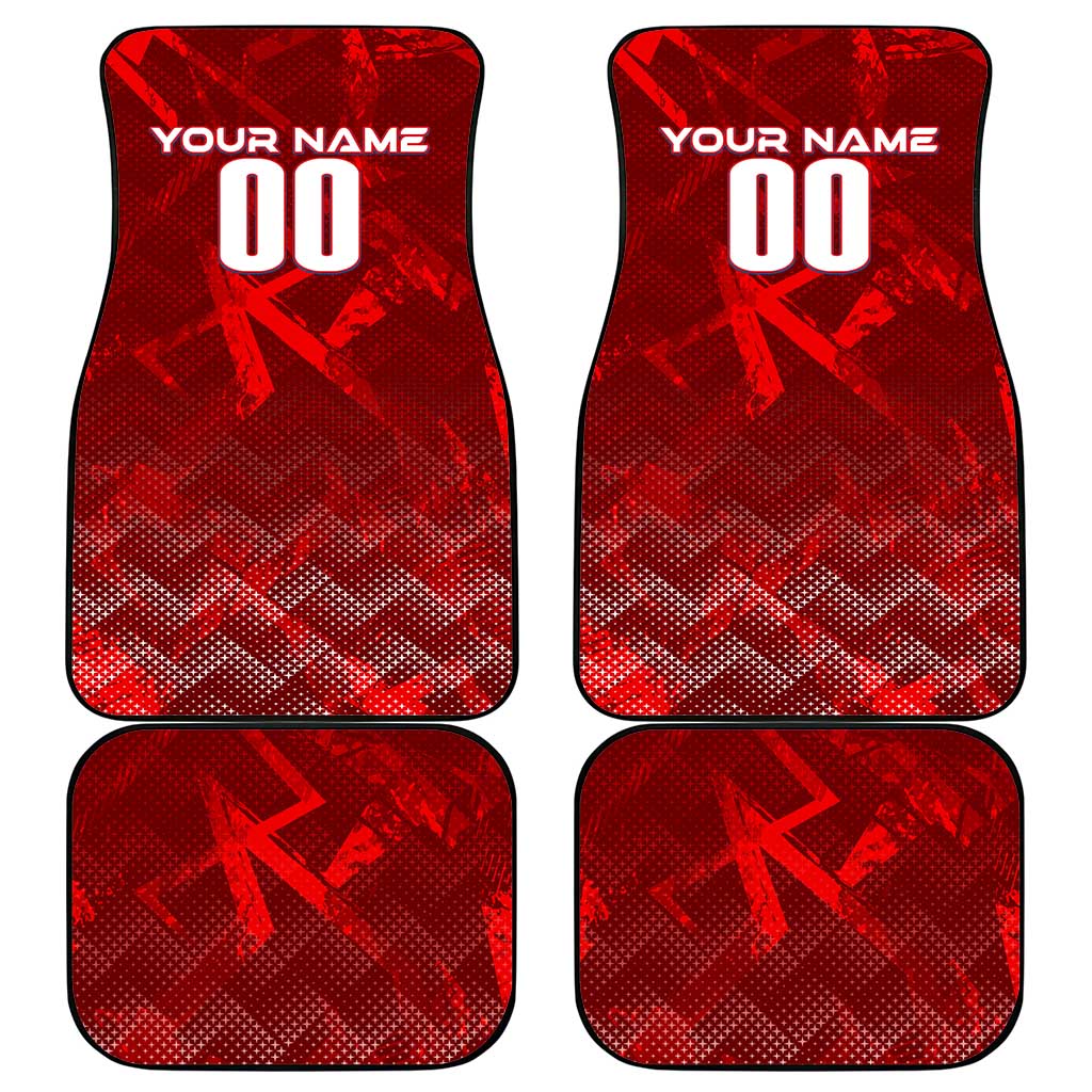 Serbia Football 2024 Car Mats Trophy Wing Style - Wonder Print Shop