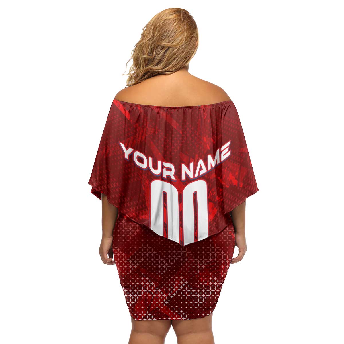 Personalized Serbia Football 2024 Family Matching Off Shoulder Short Dress and Hawaiian Shirt Trophy Wing Style - Wonder Print Shop