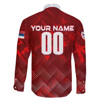 Personalized Serbia Football 2024 Family Matching Short Sleeve Bodycon Dress and Hawaiian Shirt Trophy Wing Style - Wonder Print Shop