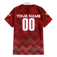 Personalized Serbia Football 2024 Hawaiian Shirt Trophy Wing Style - Wonder Print Shop