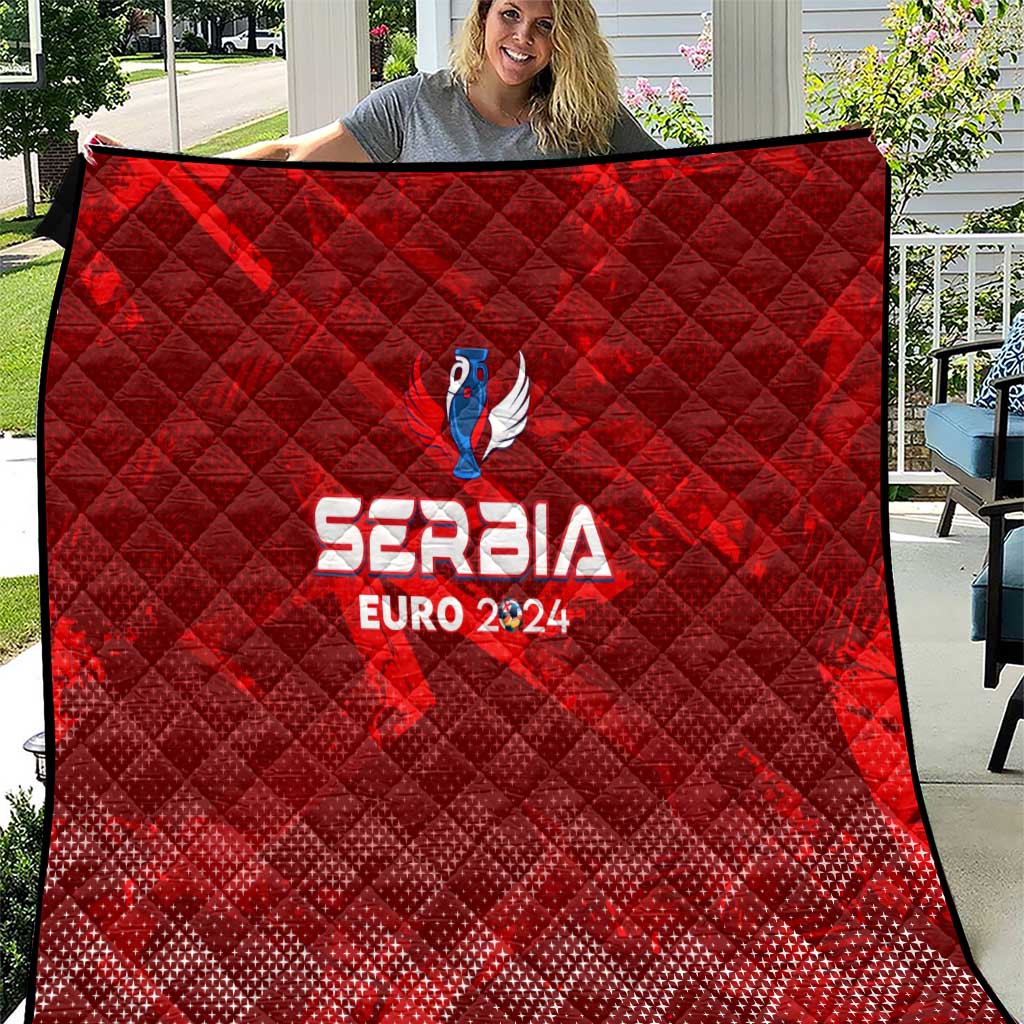 Serbia Football 2024 Quilt Trophy Wing Style - Wonder Print Shop