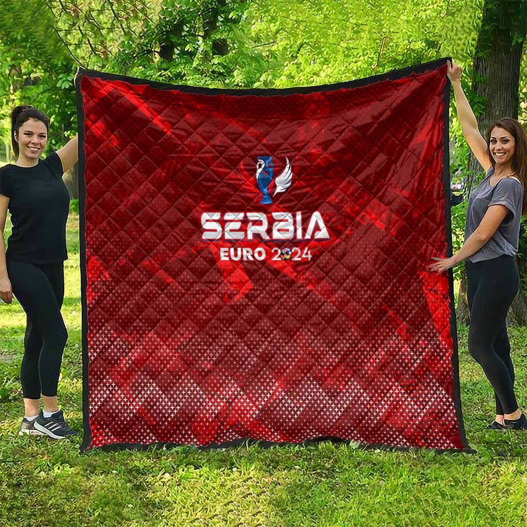Serbia Football 2024 Quilt Trophy Wing Style - Wonder Print Shop
