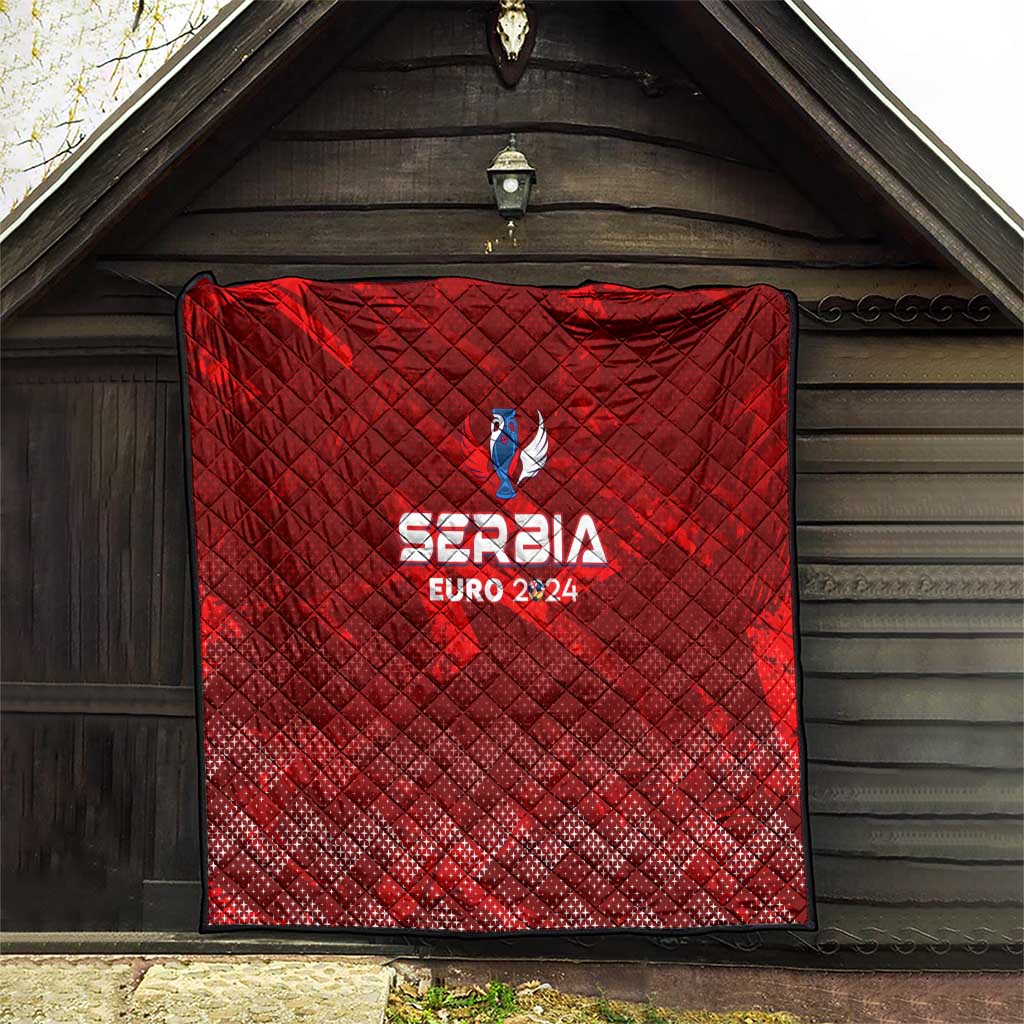 Serbia Football 2024 Quilt Trophy Wing Style - Wonder Print Shop