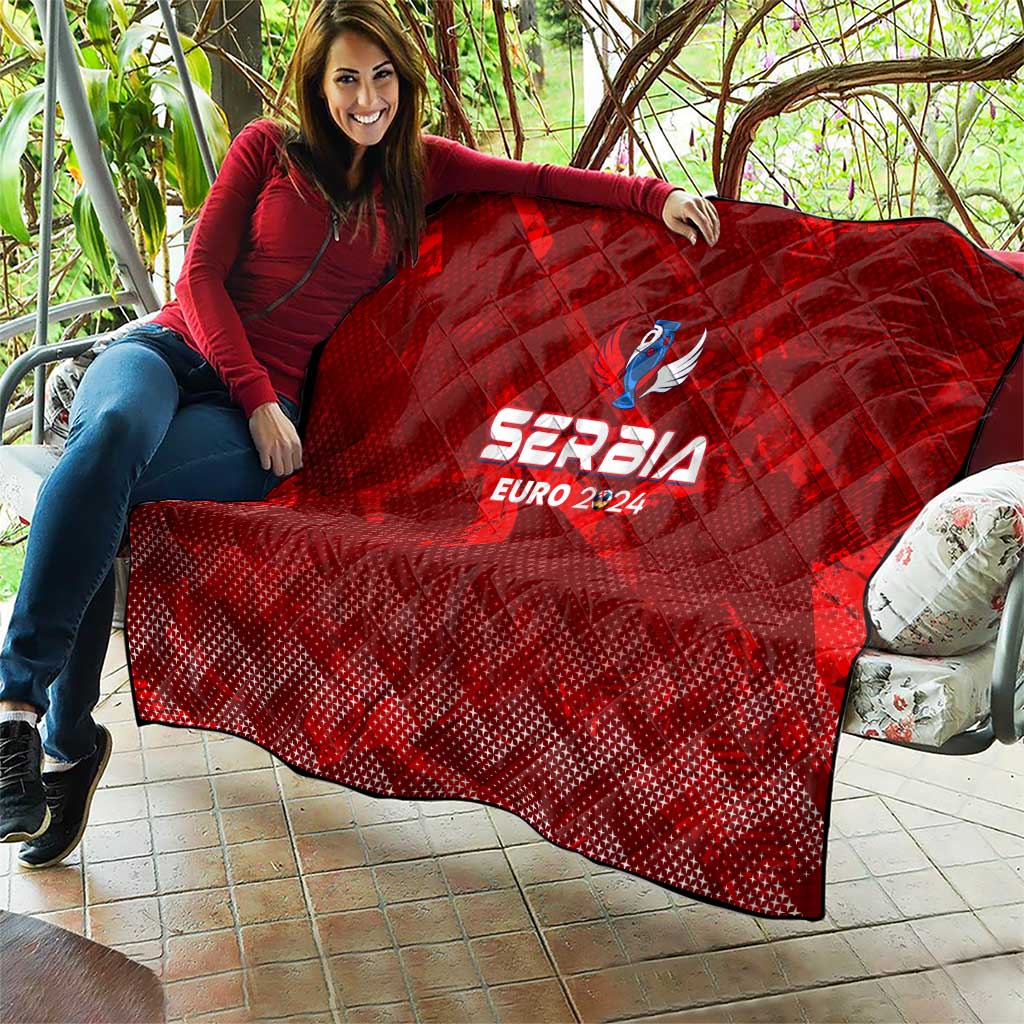 Serbia Football 2024 Quilt Trophy Wing Style - Wonder Print Shop
