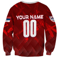 Personalized Serbia Football 2024 Sweatshirt Trophy Wing Style - Wonder Print Shop