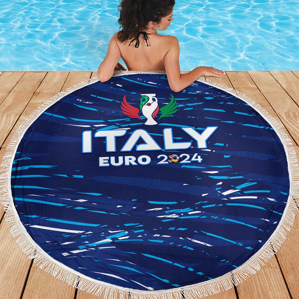 Italy Football 2024 Beach Blanket Trophy Wing Style - Wonder Print Shop