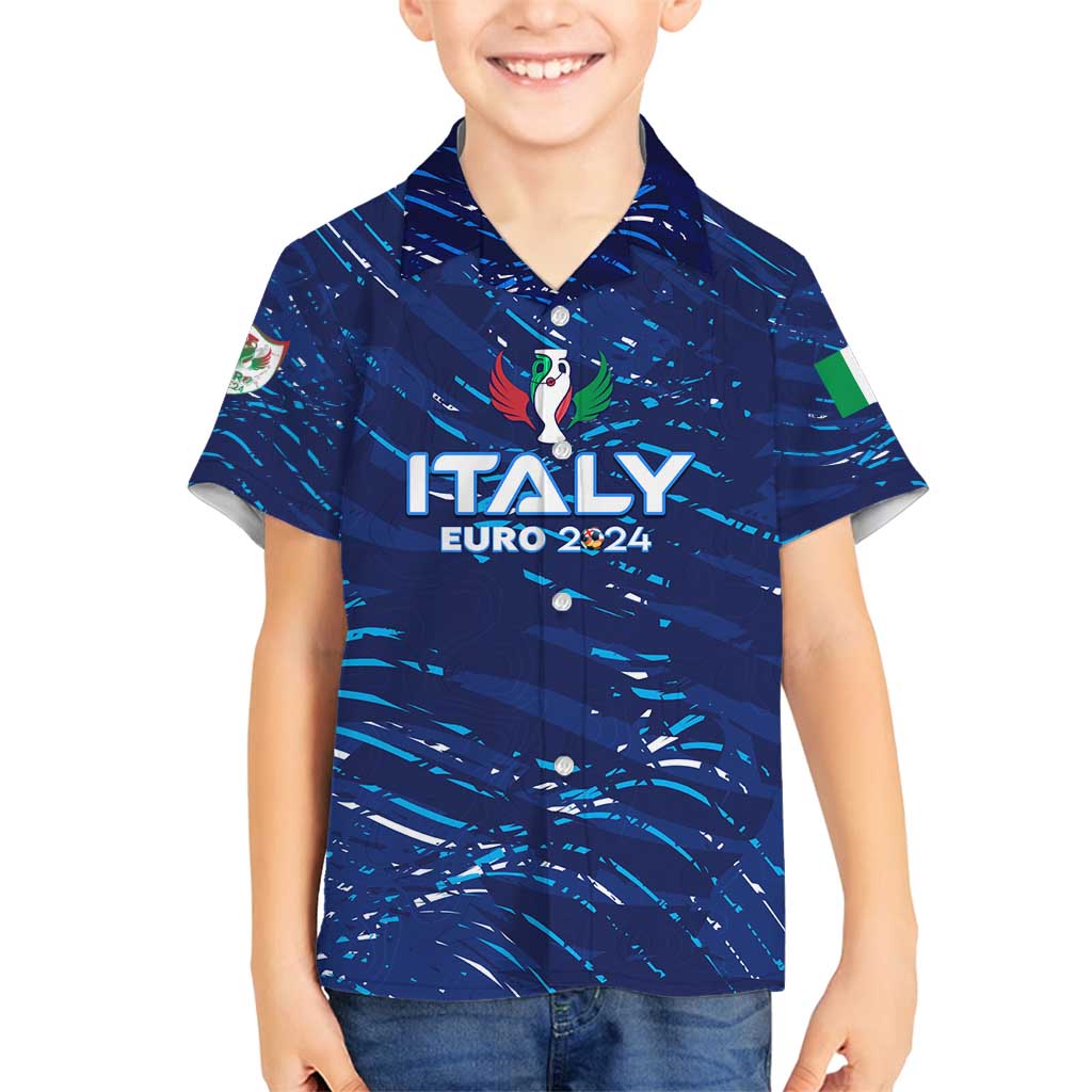 Personalized Italy Football 2024 Family Matching Summer Maxi Dress and Hawaiian Shirt Trophy Wing Style - Wonder Print Shop
