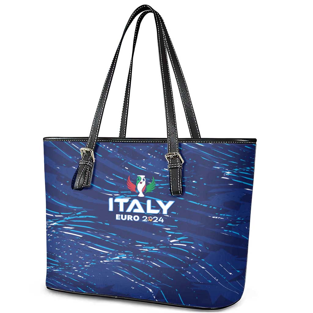 Italy Football 2024 Leather Tote Bag Trophy Wing Style - Wonder Print Shop