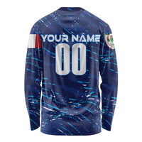 Personalized Italy Football 2024 Long Sleeve Shirt Trophy Wing Style - Wonder Print Shop