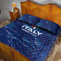 Italy Football 2024 Quilt Bed Set Trophy Wing Style - Wonder Print Shop