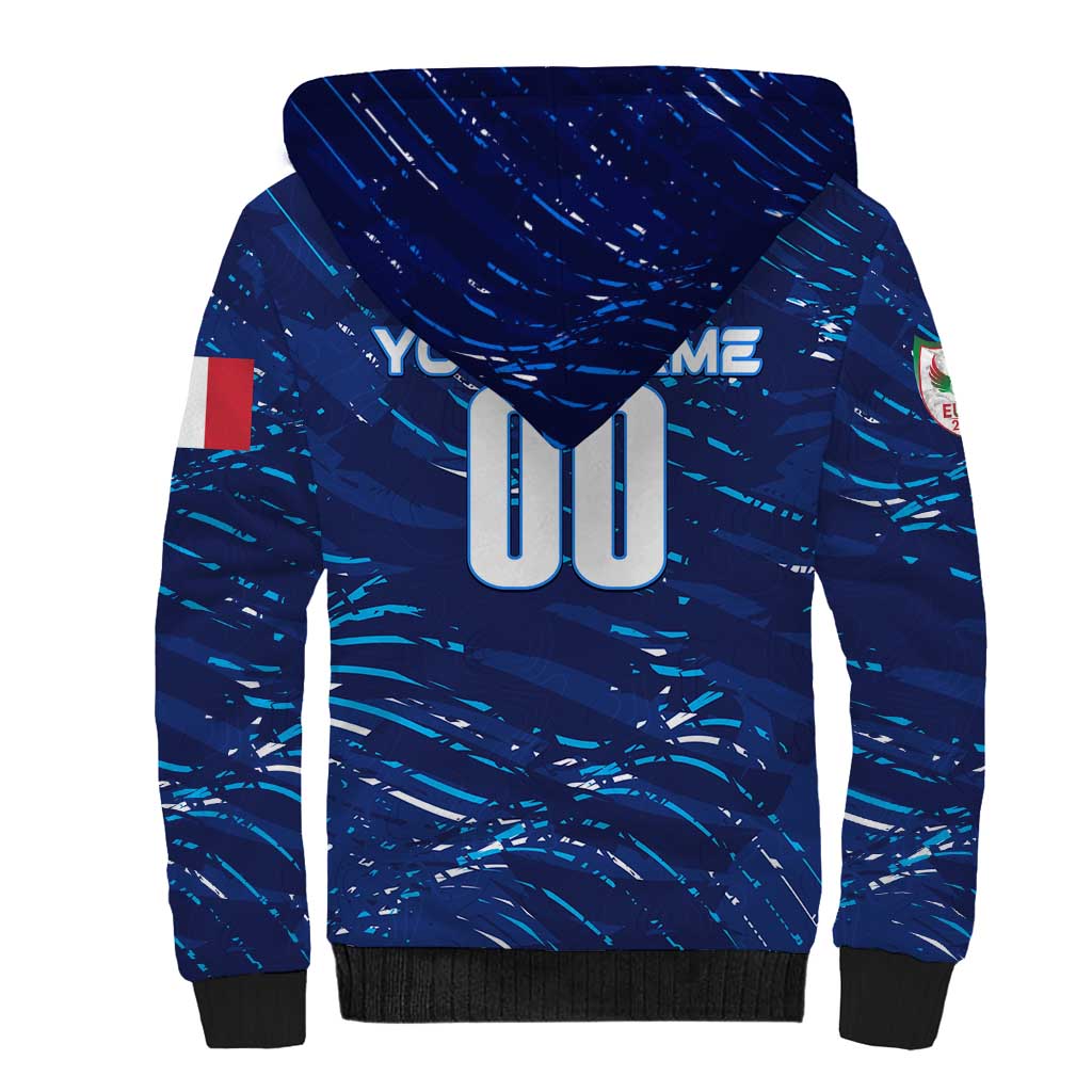 Personalized Italy Football 2024 Sherpa Hoodie Trophy Wing Style - Wonder Print Shop