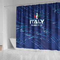 Italy Football 2024 Shower Curtain Trophy Wing Style