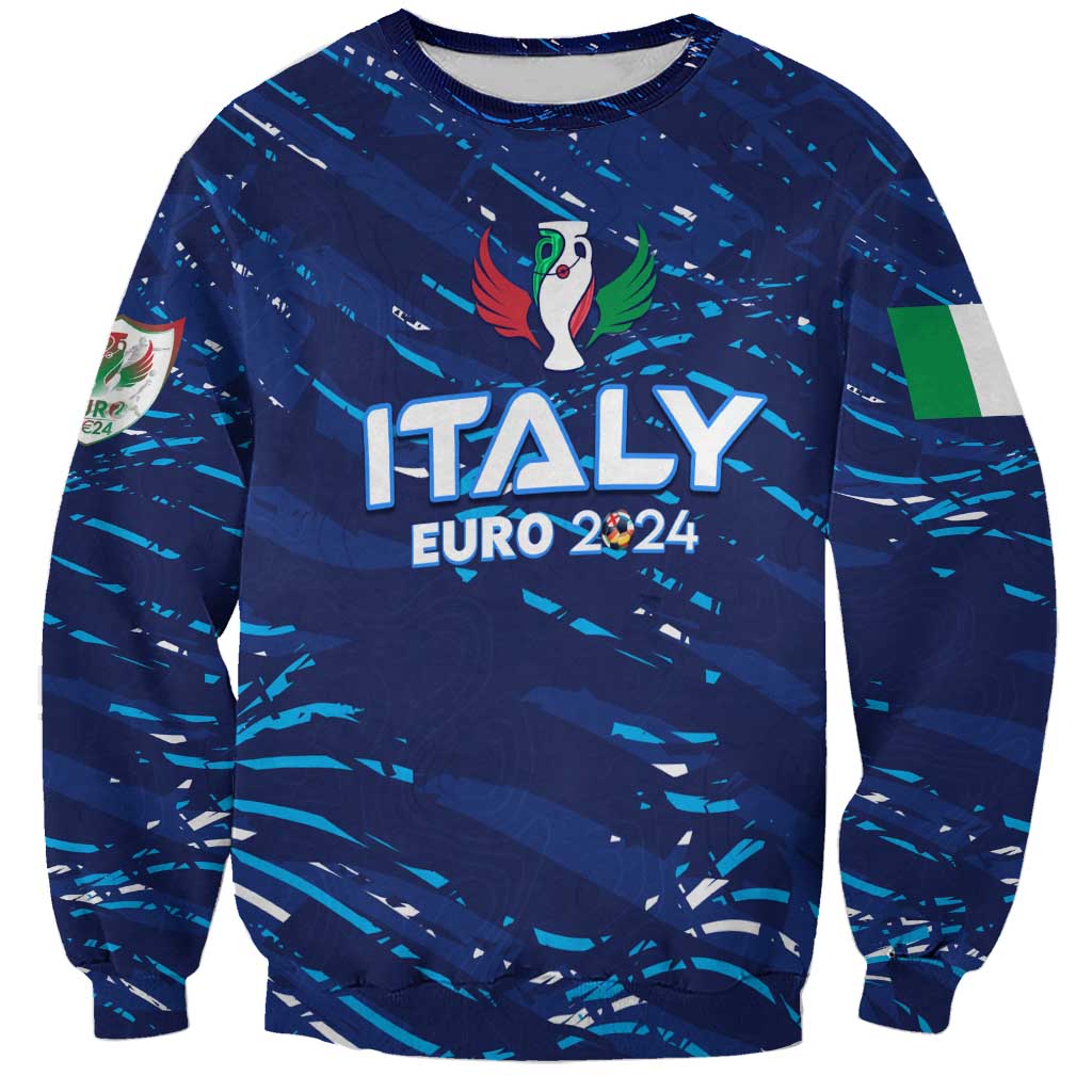 Personalized Italy Football 2024 Sweatshirt Trophy Wing Style - Wonder Print Shop