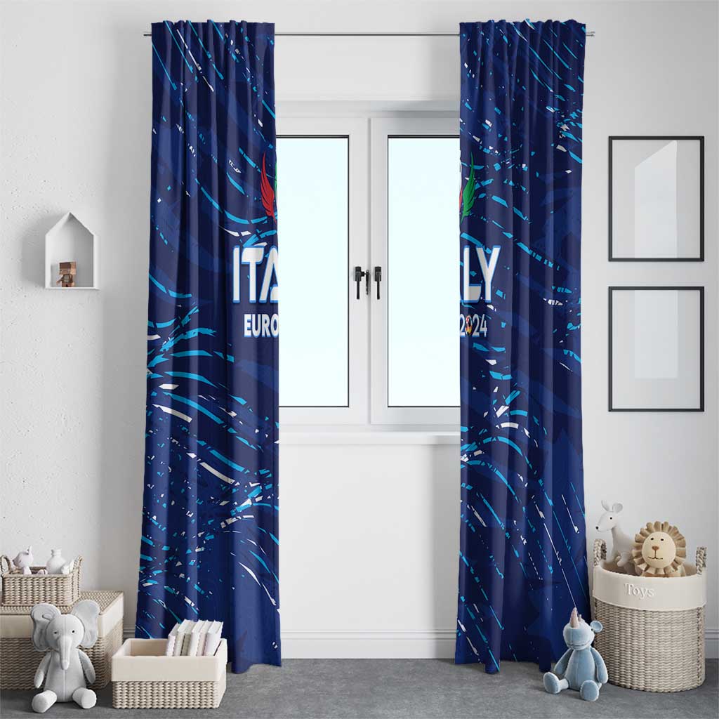 Italy Football 2024 Window Curtain Trophy Wing Style - Wonder Print Shop