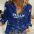 Personalized Italy Football 2024 Women Casual Shirt Trophy Wing Style - Wonder Print Shop