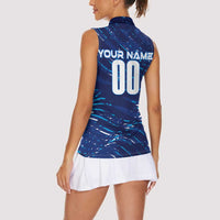 Personalized Italy Football 2024 Women Sleeveless Polo Shirt Trophy Wing Style - Wonder Print Shop