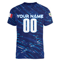 Personalized Italy Football 2024 Women V-Neck T-Shirt Trophy Wing Style - Wonder Print Shop