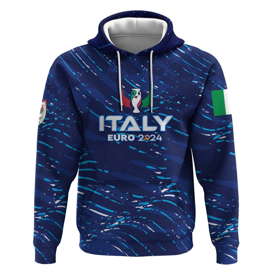 Personalized Italy Football 2024 Zip Hoodie Trophy Wing Style - Wonder Print Shop