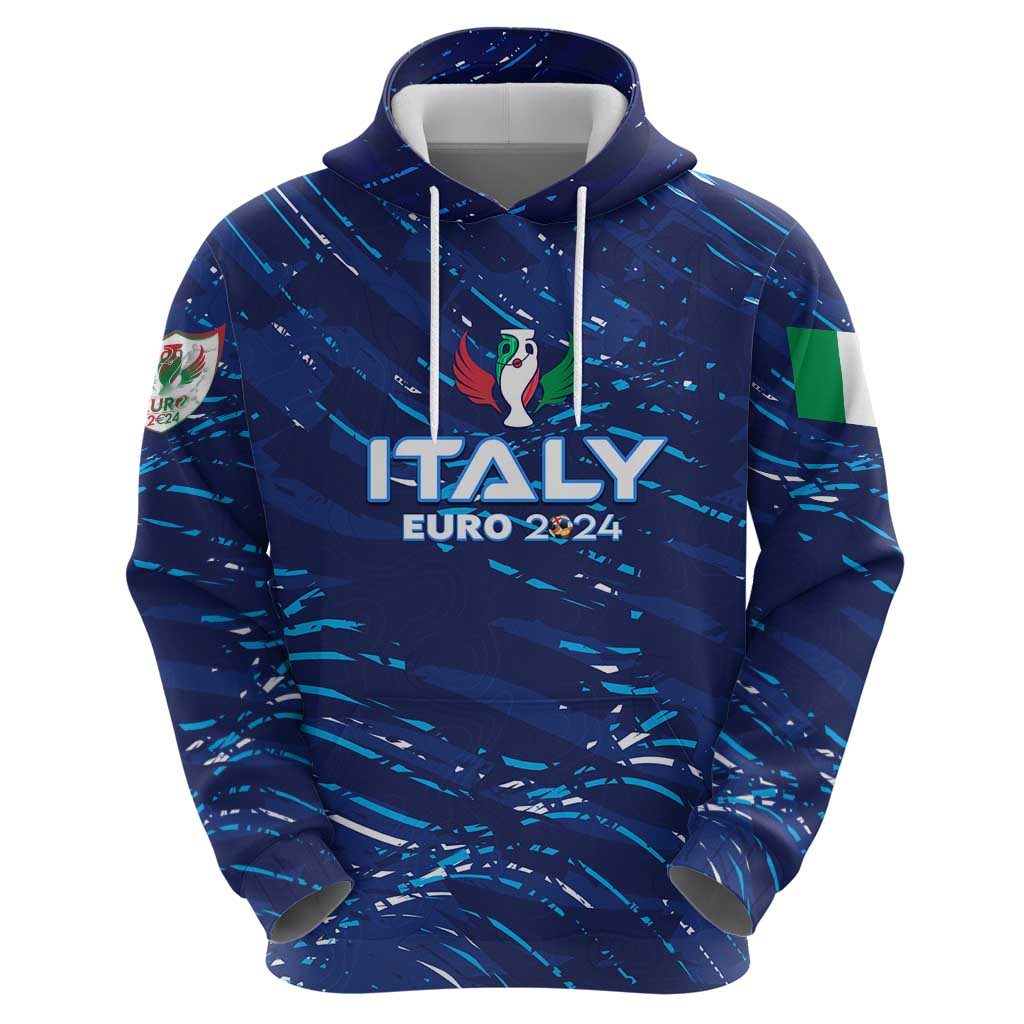 Personalized Italy Football 2024 Zip Hoodie Trophy Wing Style - Wonder Print Shop