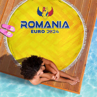 Romania Football 2024 Beach Blanket Trophy Wing Style - Wonder Print Shop