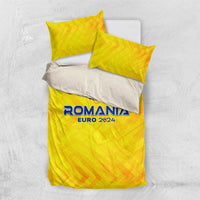 Romania Football 2024 Bedding Set Trophy Wing Style - Wonder Print Shop