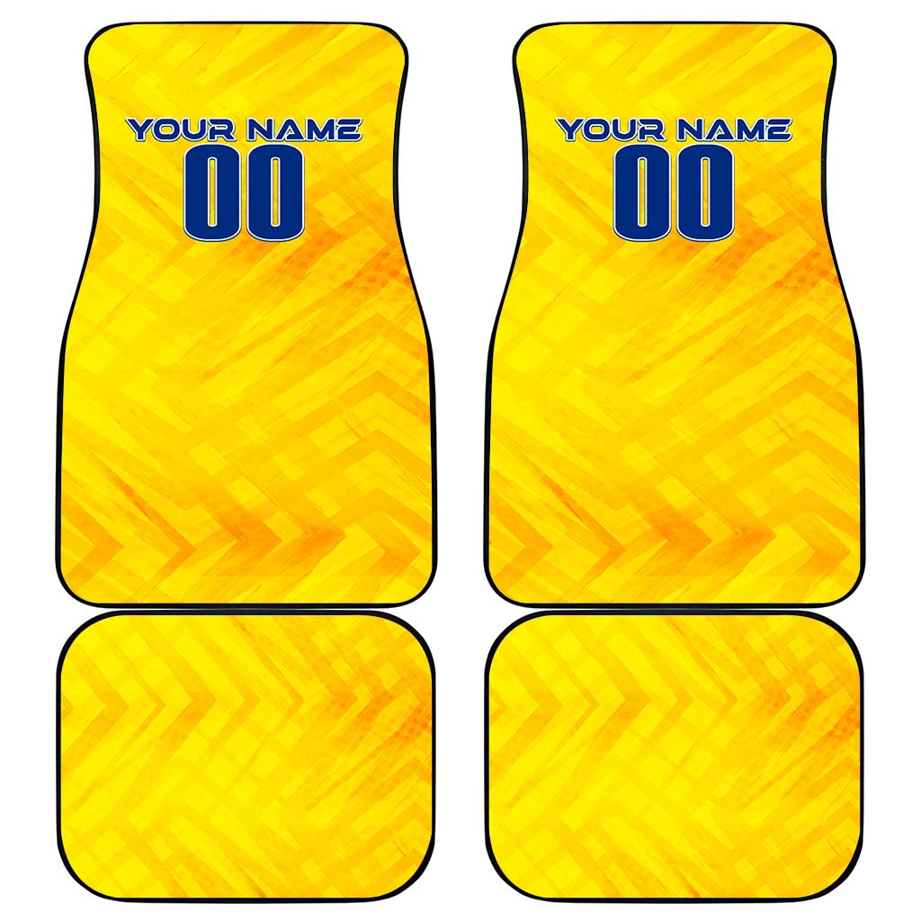 Romania Football 2024 Car Mats Trophy Wing Style - Wonder Print Shop