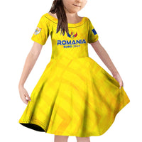 Personalized Romania Football 2024 Family Matching Off Shoulder Short Dress and Hawaiian Shirt Trophy Wing Style - Wonder Print Shop