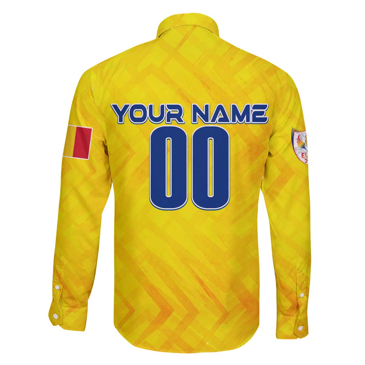 Personalized Romania Football 2024 Family Matching Off Shoulder Short Dress and Hawaiian Shirt Trophy Wing Style - Wonder Print Shop