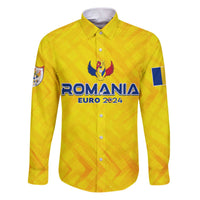 Personalized Romania Football 2024 Family Matching Puletasi and Hawaiian Shirt Trophy Wing Style - Wonder Print Shop