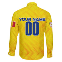 Personalized Romania Football 2024 Family Matching Puletasi and Hawaiian Shirt Trophy Wing Style - Wonder Print Shop