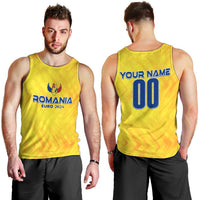 Personalized Romania Football 2024 Men Tank Top Trophy Wing Style - Wonder Print Shop