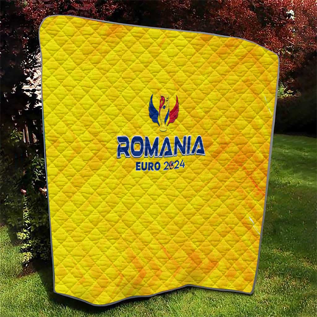 Romania Football 2024 Quilt Trophy Wing Style - Wonder Print Shop