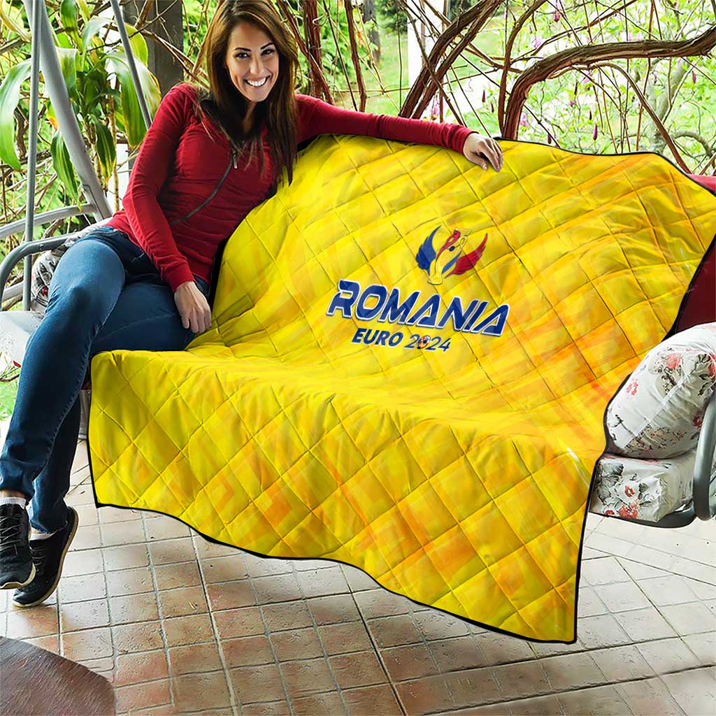 Romania Football 2024 Quilt Trophy Wing Style - Wonder Print Shop