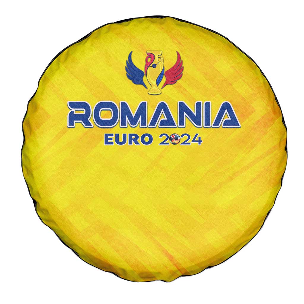 Romania Football 2024 Spare Tire Cover Trophy Wing Style - Wonder Print Shop