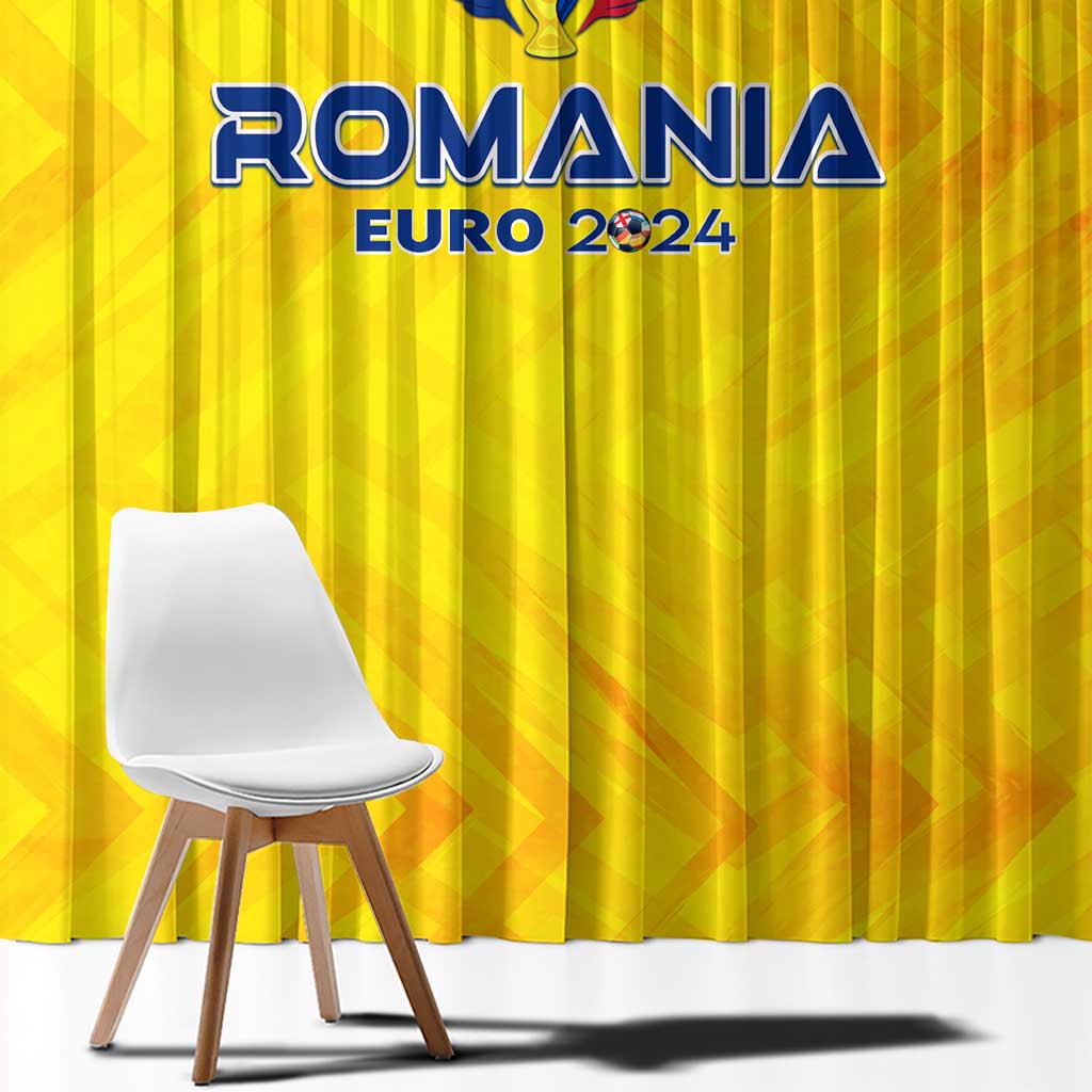 Romania Football 2024 Window Curtain Trophy Wing Style - Wonder Print Shop