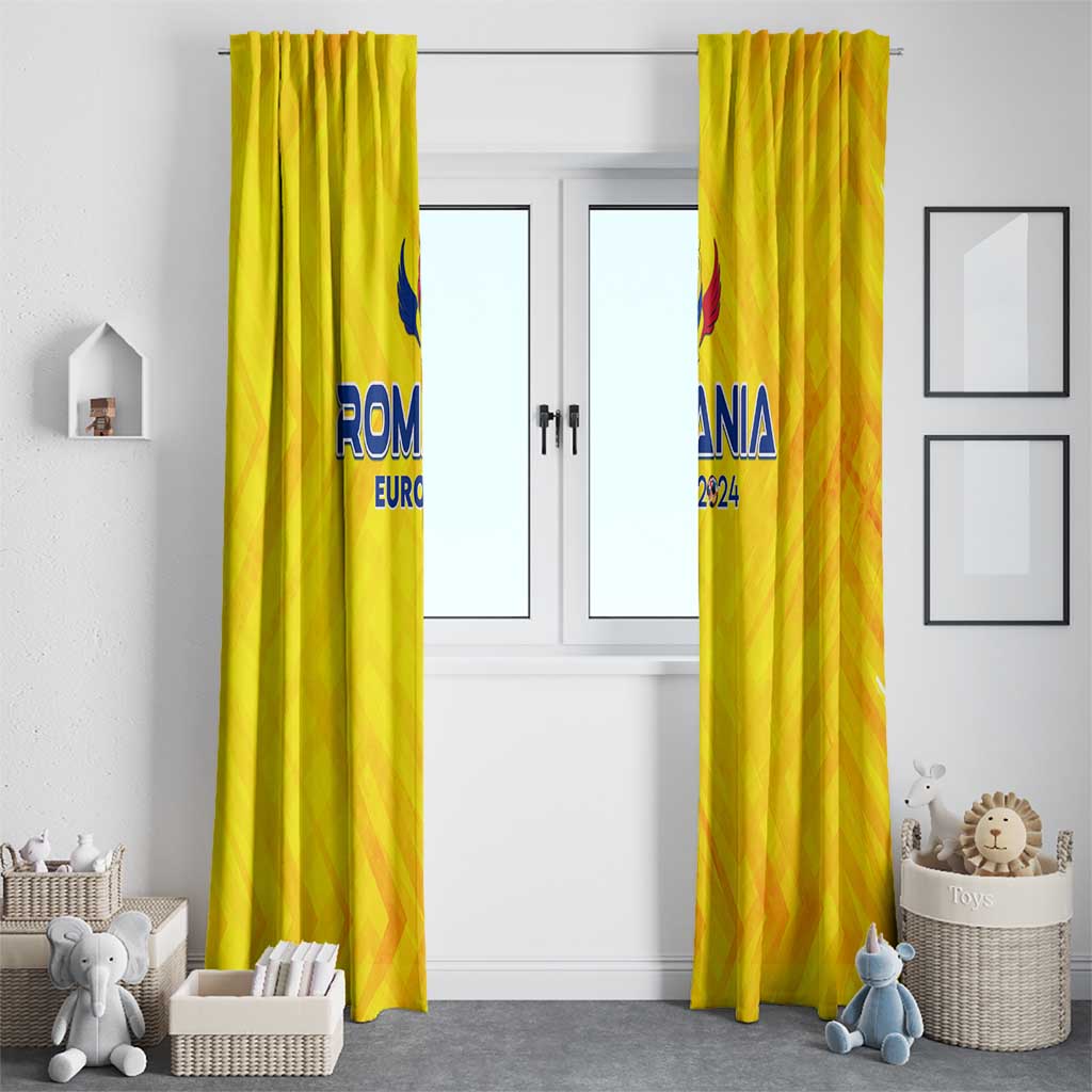 Romania Football 2024 Window Curtain Trophy Wing Style - Wonder Print Shop