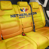 Netherlands Football 2024 Back Car Seat Cover Trophy Wing Style - Wonder Print Shop