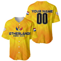 Personalized Netherlands Football 2024 Baseball Jersey Trophy Wing Style - Wonder Print Shop